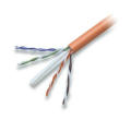 4-Pair UTP CAT6 Ethernet Cable with Solid Stranded Cu/CCA Orange